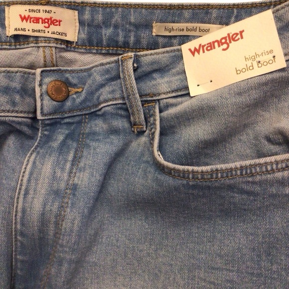 Wrangler Women’s High Rise Bold Boot Cut Denim Jeans Size 12/30 - Picture 10 of 11